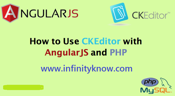 AngularJS CKEditor using PHP MYSQL - Angular 6 ckEditor Tutorials