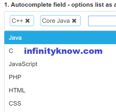 Autocomplete multiselect directive select values using angularjs