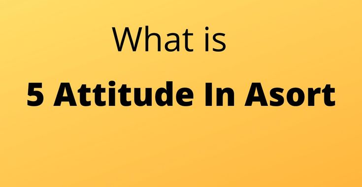 5 attitude in asort